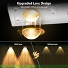 Brizled Solar Fence Lights Outdoor, 8 Pack 2700/4500/6500K 6 Modes