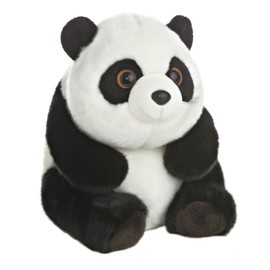 Aurora® Adorable Lin Lin™ Panda Stuffed Animal - Irresistible Charm - Endless Snuggles - Black and White 13.5 Inches