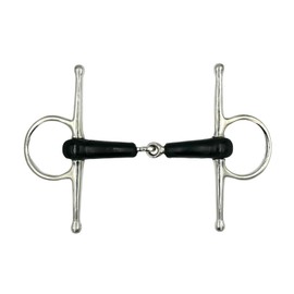 Equine Smile ES0104 Snaffle Bit Simple Broken with Rubber Stainless Steel 21 mm (13.5 cm)