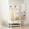 FUFU&GAGA 68.5"H Hall Tree with Bench and Shoe Storage -