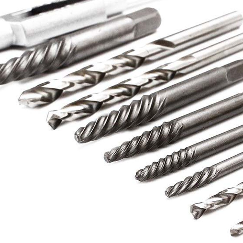 11Pcs Damaged Screw Extractor Set Broken Remover Kit Removal Tool