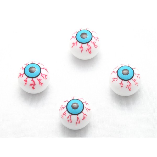 4 x Valve Caps Ball Ball LSD Eye Zombie Valve