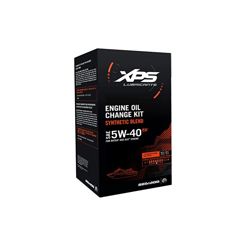 Sea-Doo New OEM, 4T 5W-40 Synthetic Oil Change Kit, Rotax