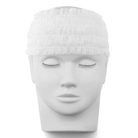 100pcs Disposable Elastic Hair Wraps Non Woven Headbands Spa Salon Makeup Sauna Facial Skin Care Hair Bands Headbands for Skin Care Beauty Accessories for Hospital Medical