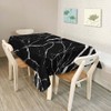 Walmsco Tablecloth Black White Marble Decor For Dining Room Kitchen