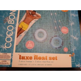 Coco Float set for pool Coco Bongo Luxe  pool water BRAND NEW!!! 4 pc set