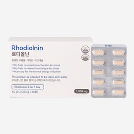 Rhodiolnin stress relief rhodiol extract L-theanine magnesium adaptogen nutritional supplement, 1 pc, 60 tablets / 로디올닌 스트레스 긴장완화 홍경천추출물 L-테아닌 마그네슘 아답토젠 영양제, 1개, 60정