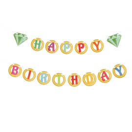 Hedgehog Happy Birthday Banner, Pre-strung Hedgehog Birthday Garland Colorful Sign for Boys Cartoon Themed Party Decorations Baby Shower Supplies