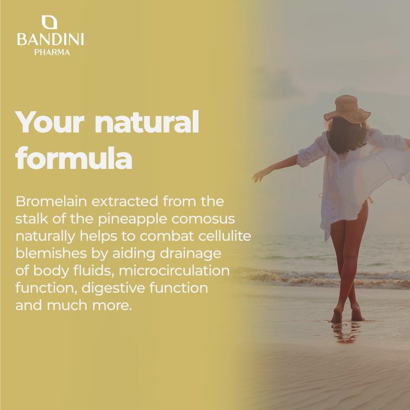 BANDINI Bandini? Bromelain 180 Capsules 1000mg | 2500GDU High Strength