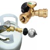 Hooshing Propane Tank Adapter Converts POL LP Tank Service Valve