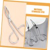 SAFIGLE 2PCS Stainless Steel Eyebrow Tweezers Angled and Scissor Handle