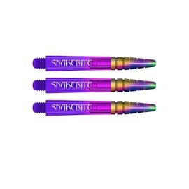 RED DRAGON Peter Wright Snakebite Nitrotech Intermediate Purple Ionic Dart Stems - 2 sets per pack (6 stems in total)