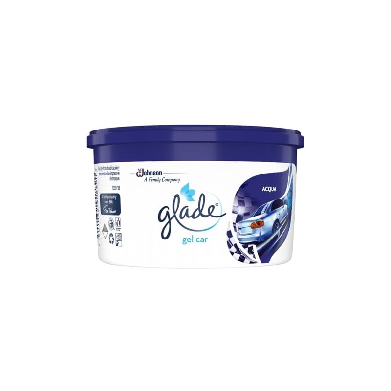 Glade Gel Car, Aromatizante Para Auto con TrueScent Technology, Elimina