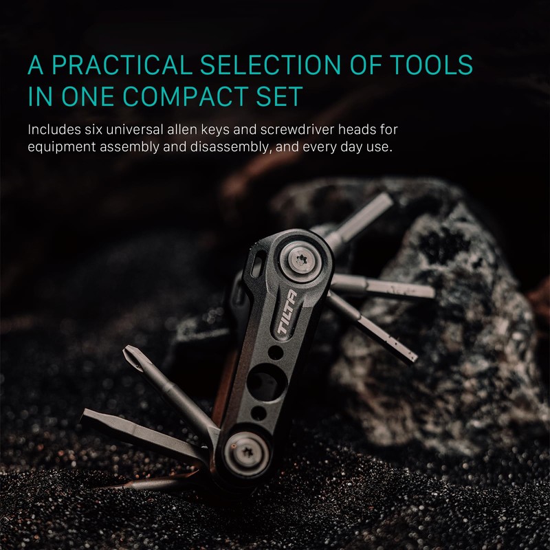 Tilta Multi-Functional Mini Tool Kit, 6 in 1 Folding Tool
