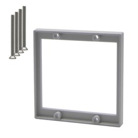 XGGYA Double Gang Receptacle Outlet Box Extenders 1/4",Include 4Screws (6-32 x 1.25),Outlet Box Extender for Electrical Outlet Box & Electrical Outlet Switches, Gray (Pack of 1)