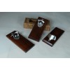 WoodEffex Bottle Opener Magnetic Cap Catcher - Handmade Walnut w/Brushed