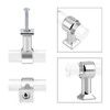 Probrico 10 Pack Clear Acrylic Cabinet Handles Single Hole Door