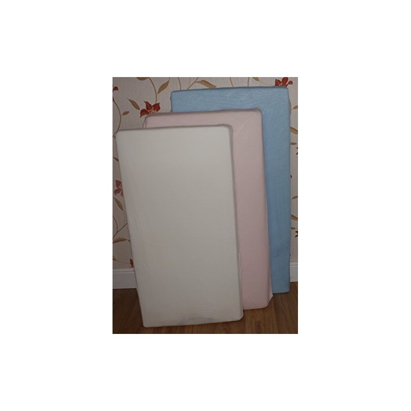 2 x Travel Cot 95 x 65 Fitted Sheets -