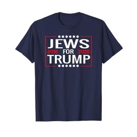 Jews for Trump 2020 Vote Hebrew T-Shirt Sign-Jewish Israel T-Shirt