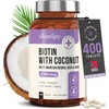 VitaBright Biotin Hair Growth Vitamins | 12000mcg | 400 D-Biotin