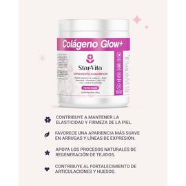 Colágeno Glow+ StarVita Lab | Péptidos Bioactivos + Ácido Hialurónico