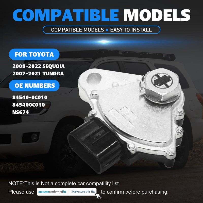 84540-0C010 Neutral Safety Switch for Toyota Sequoia 2008-2022 Transmission Range