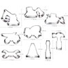 UKoosien Cookie Cutter Set 9 Pieces Digger Bulldozer Dump Truck