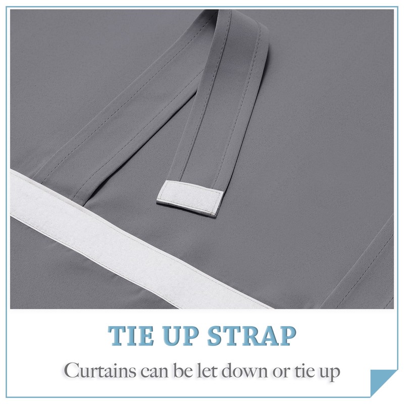 RYB HOME Privacy Cover for French Door 2 Panels Set,