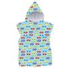 FEBE Bath Poncho Children's Bath Towel with Hood Bathrobe for