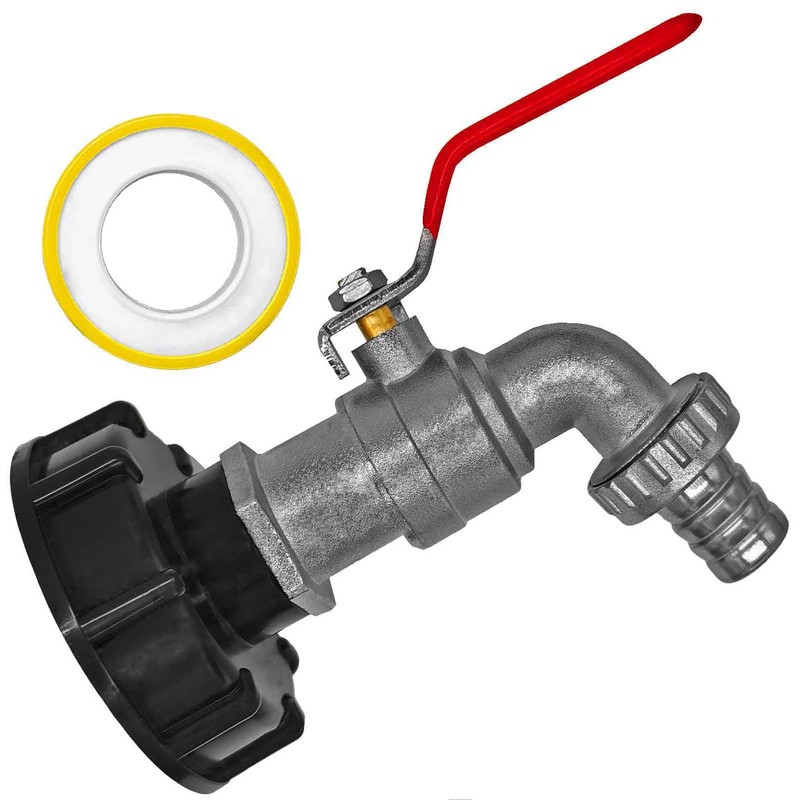 IBC Adapter Cap S60 x 6 with 3/4 Inch Outlet