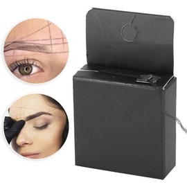 Cadena de mapeo Cadena de mapeo pre-entintada profesional Hilo de mapeo de cejas Herramienta de medición del marcador de cejas para marcar cejas simétricas para una variedad de formas