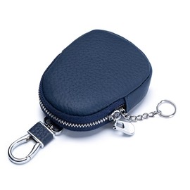 Yocipa Coin Purse, Leather Key Case, Men's Coin Case, Women's Key Holder, Compact Key Coin Case, Multi-functional Mini Wallet for Small Storage, blue (dark)