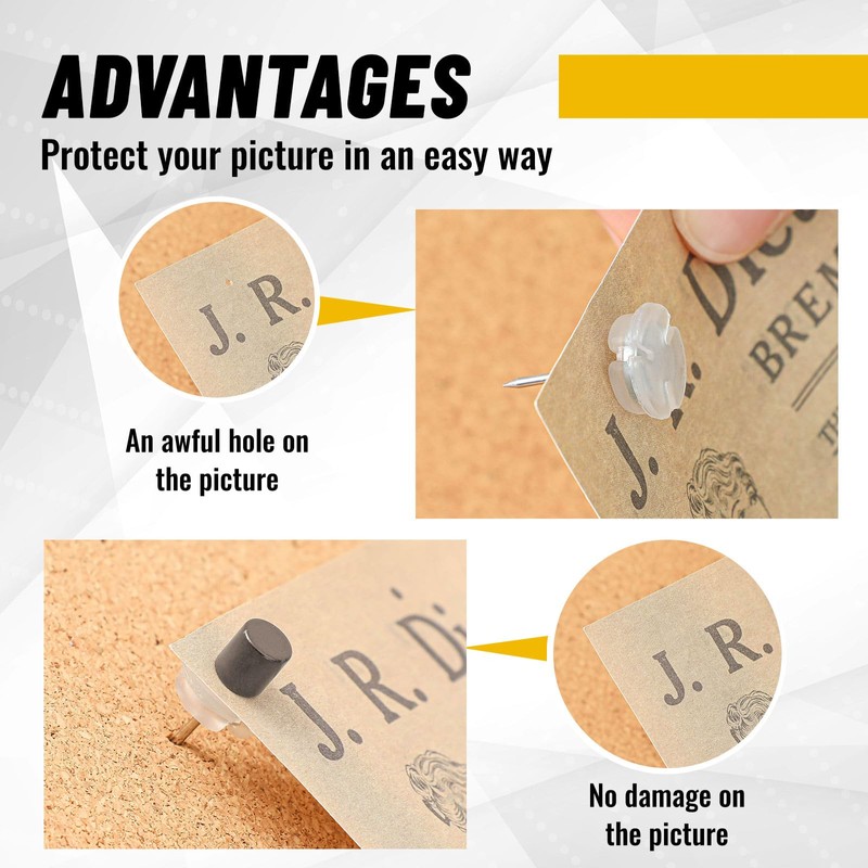 Outus 20 Sets Magnetic Push Pin Magnet Thumb Tack Poster