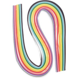 Loty Store Quilling Paper Strips 7mm 10 Colors 100 Strips Set DIY Origami Paper Quilling Art Length 39cm