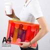 LEOBRO Plastic File Folders for Documents, 6 PCS Plastic Envelopes,