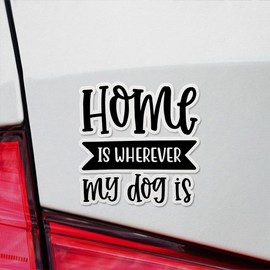 Decal Stickers of Home Dogs Premium Indoor (No Waterproof) Vinyl Decal Stickers for Laptop Phone Accessory Helmet Car Window Mug Tuber Cup Door Wall Decoration - USCVER3f54342BL0124