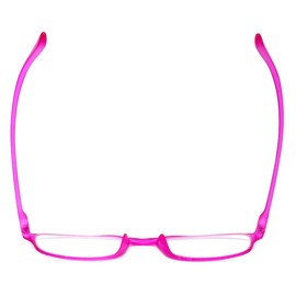 Calabria 718 Flexie Oval Reading Glasses +0.75 Fuschia Men/Women Bendable Single Power Readers Flexible Durable TR90 Frame