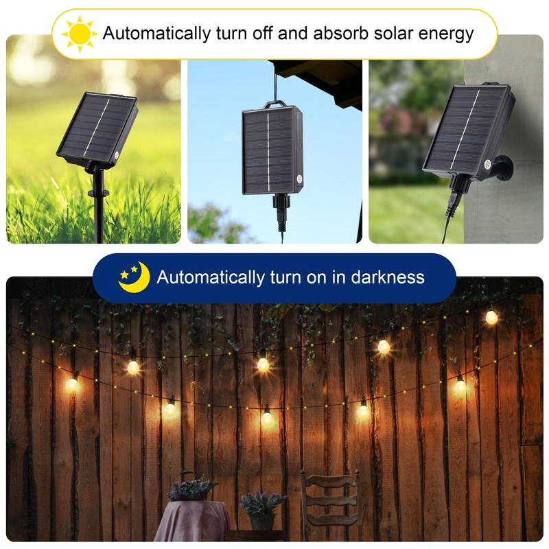 Solar String Lights Outdoor with Remote Waterproof 33 Feet 100