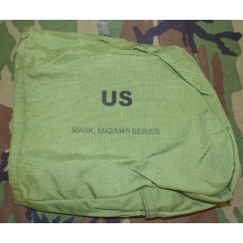Original US Army OD M42/M45 Series Gas Mask Carrier Assembly Bag (New/Unissued)