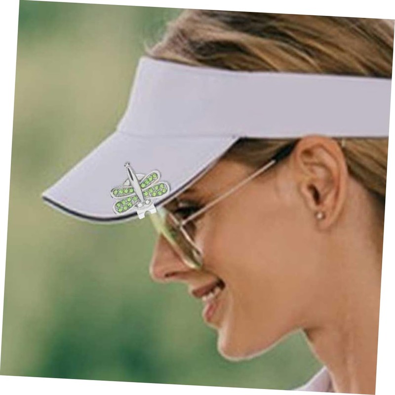 BESPORTBLE 2pcs Magnetic Golf Hat Clip Portable Ball Markers Golfing