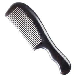 Onedor Handmade 100% Natural Chacate Preto Wood Hair Combs - Anti-Static Sandalwood Scent Natural Hair Detangler Wooden Comb (Fine Tooth)