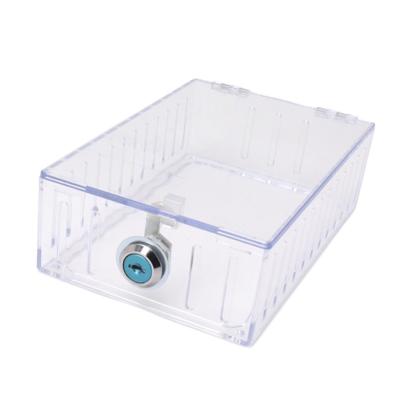 Dpofirs Universal Large Thermostat Lock Box for Wall, Clear Plastic