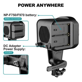 GVM SD80S 80W COB Video Light Kit, 5600K Continuous Lighting for Photography with Bowens Mount Softbox&Stand, 8 Lighting Effects Support AC Adapter & NP Series Battery