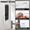 Magnetic Remote Leash Control Holder with Security Cable, Retractable Tidy