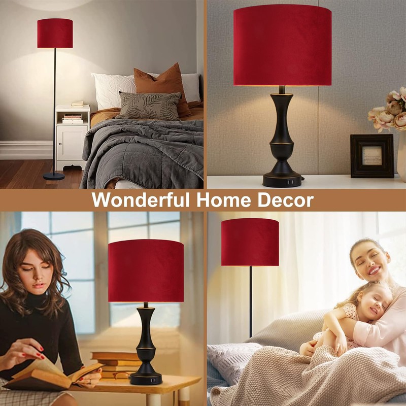 Oval Lamp Shade Cloth Lampshade E27 E14 Universal Use Modern