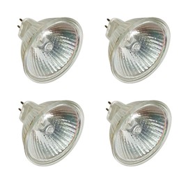 CTKcom MR16 - Bombillas halógenas de 12 V 50 W (paquete de 6) – Bi Pin haz ancho lúmenes altos, reflector halógeno de precisión de fibra óptica, regulable, paquete de 6