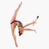 Rhythmic Gymnastics Anastasia Salos Clubs - Butterfly Bumper Sticker Vinyl