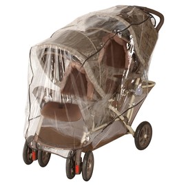 NUBY Double Stroller Rain Cover, Clear Vinyl