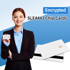 Lumanious 20 Pack SLE4442 Chip Cards w/HiCo 5/16inch (8.4mm) 2 Track Mag Stripe