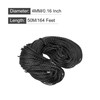 sourcing map Twisted Mason Line Nylon Twine String Cord Black